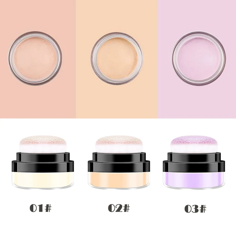 2019 New Oil Control Skin Care Loose Power Face Concealer Air Cushion Shrink Pore Makeup Long-lasting Setting Power
