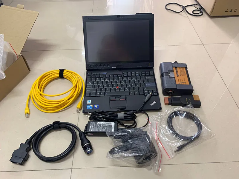  Auto diagnose werkzeug für bmw icom a2 b c mit laptop x201t i7cpu installieren software ssd 201907 