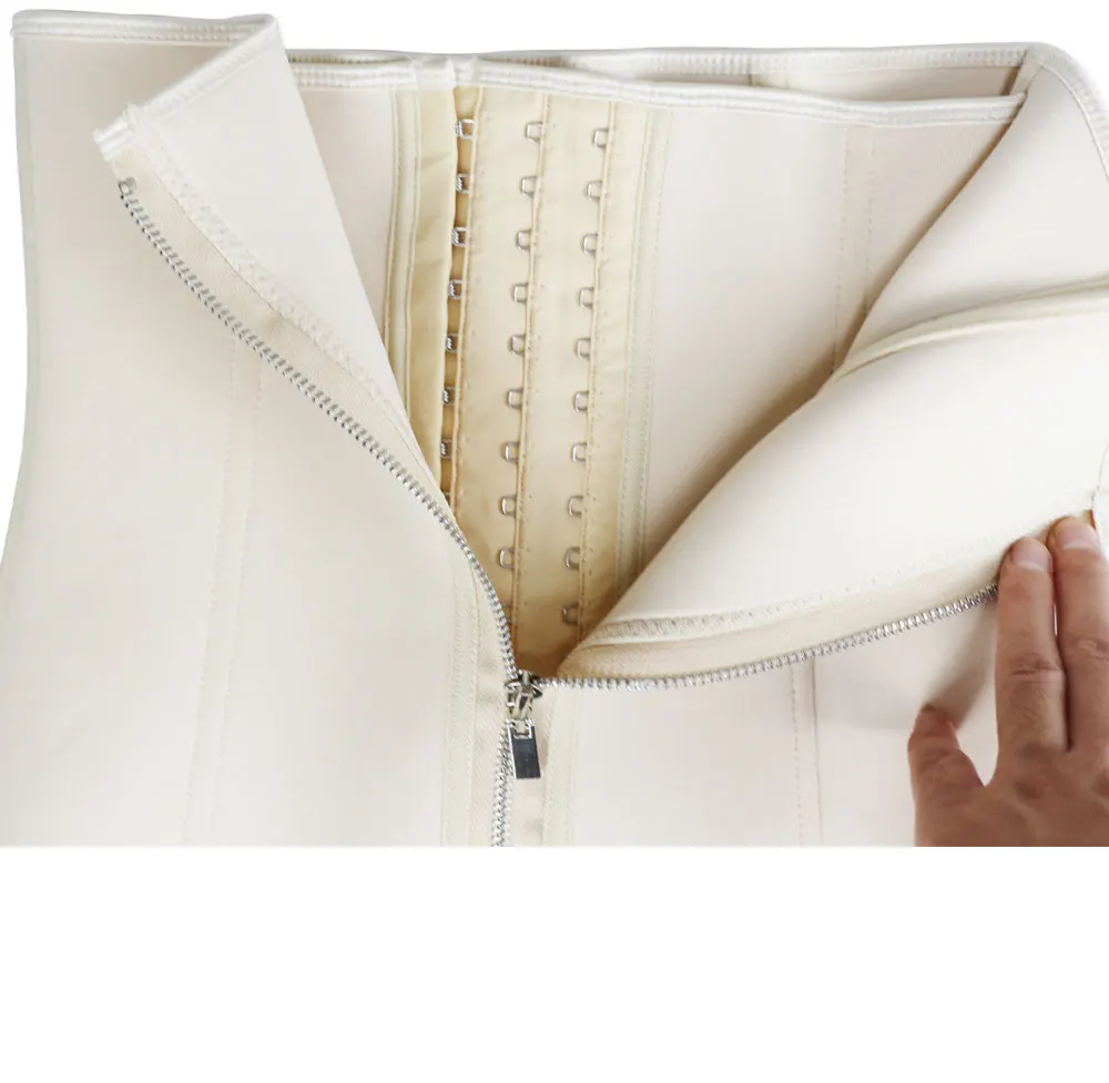 NB1455_01 Atbuty Neoprene Hot Waist Trainer Steel Bones Sweat Body Shaper Hooks and Zipper Corset Keep Warm Shapewear (24)