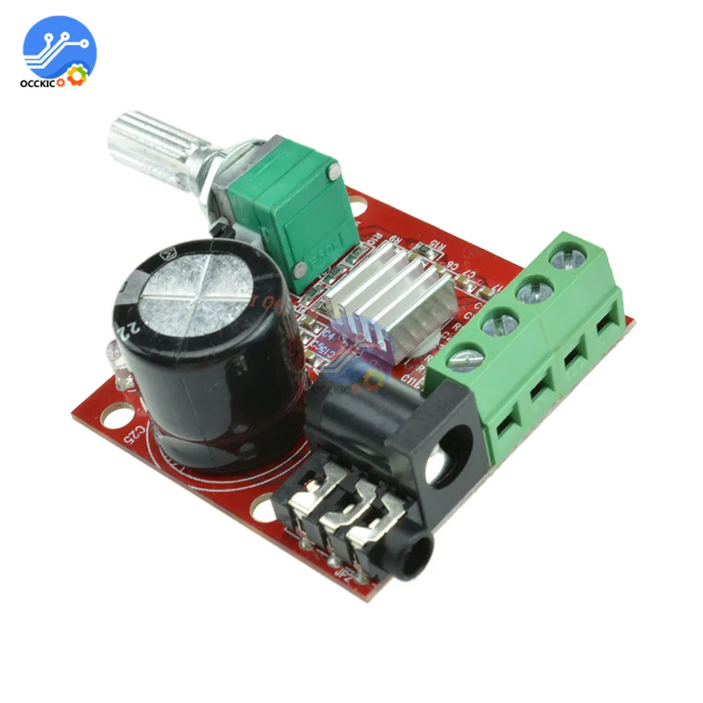 12 В Mini Hi Fi PAM8610 плата аудио стереоусилителя 2X10W двухканальная Плата усилителя