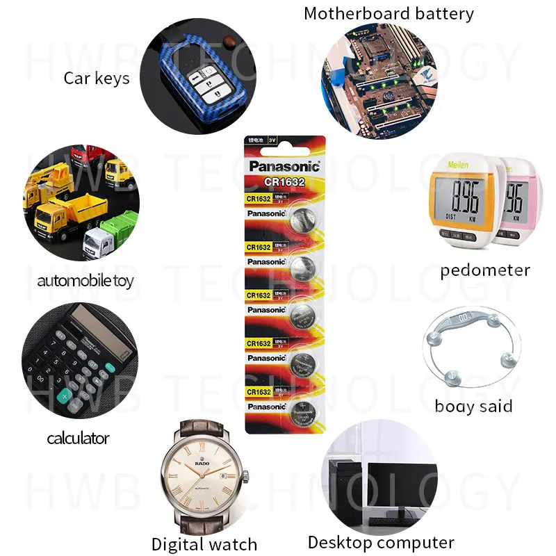 20X PANASONIC CR1632 1632 DL1632 3V литиевые батареи Кнопочная батарея|coin battery|3v lithium battery3v |