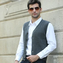 2017 font b Men b font Vest font b Sweaters b font 100 Cotton Cardigan Sleeveless