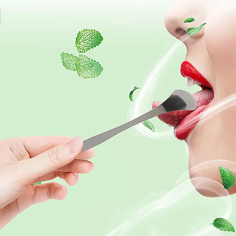 

Tongue Scraper Lightweight Reusable Stainless Steel Oral Cleaner Fresh Breath Maker