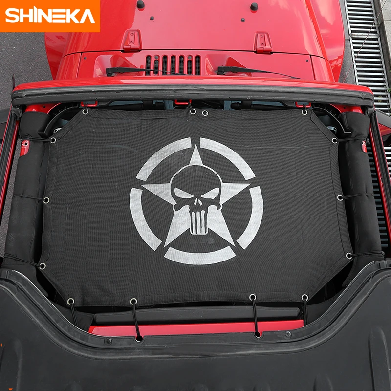 Сетка от солнца SHINEKA Top для Jeep Wrangler JK 2 защита УФ лучей на крышу автомобильные