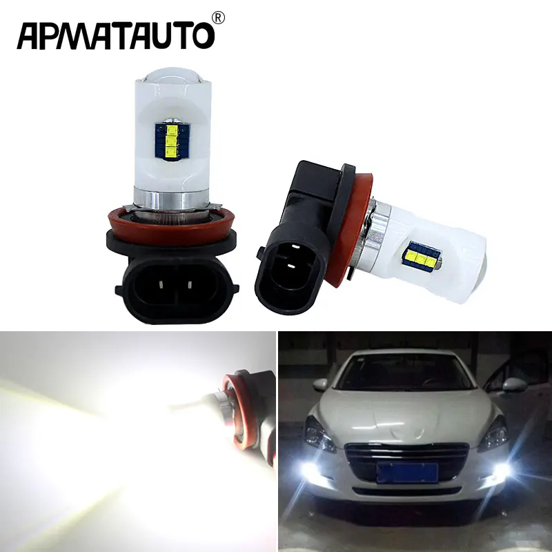 2x Led H8 H11 45W Car Fog Driving Lamp Light Bulb White 6000k For