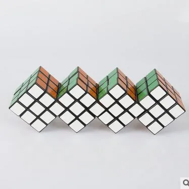 3x3x3 сиамские 4 сиамские колокол Cube Черный cubetwist 4 в 1 Magic Cube Puzzle Весна скорость игра-головоломка с образовательной игрушки для
