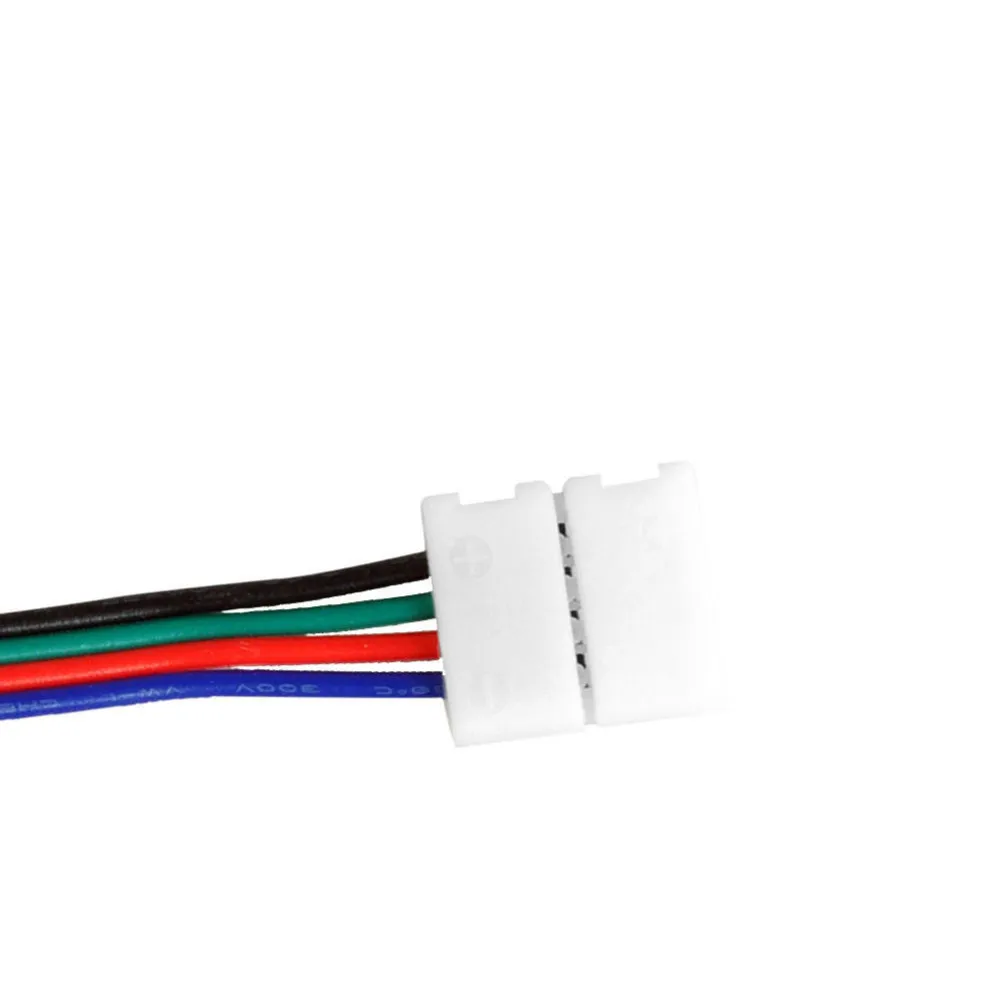 10 мм 4 Pin Светодиодные ленты Разъем 5050 RGB/RGBW Светодиодные ленты светильник SM JST Мужской Женский Разъем провода кабеля