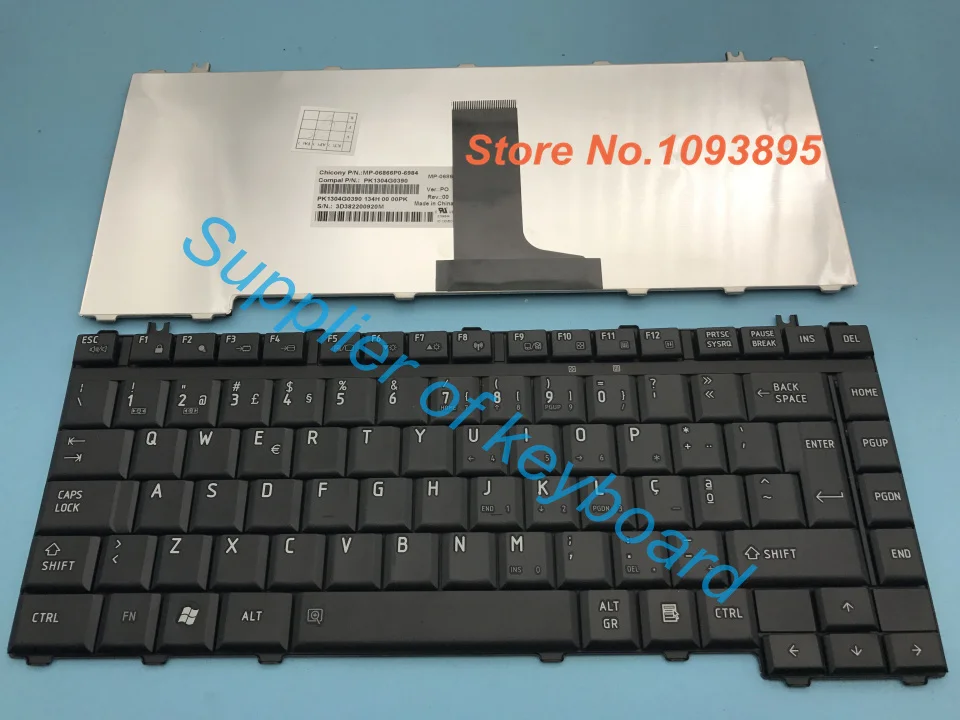 Original New Portuguese Keyboard For Toshiba Satellite A200 A205 A210