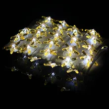 3 м 40 светодиодный s Водонепроницаемый Батарея работает моделирование света Медный провод светодиодный гирлянды Рождество светодиодная гирлянда с пультом дистанционного управления и таймер