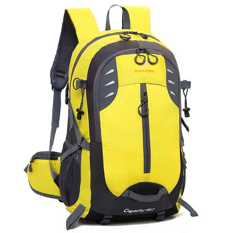 Мужской нейлоновый рюкзак для путешествий 40 литров женский рюкзак для ноутбука Mochila водонепроницаемые нейлоновые школьные сумки дизайнерские рюкзаки мужские Escolar - Цвет: Yellow