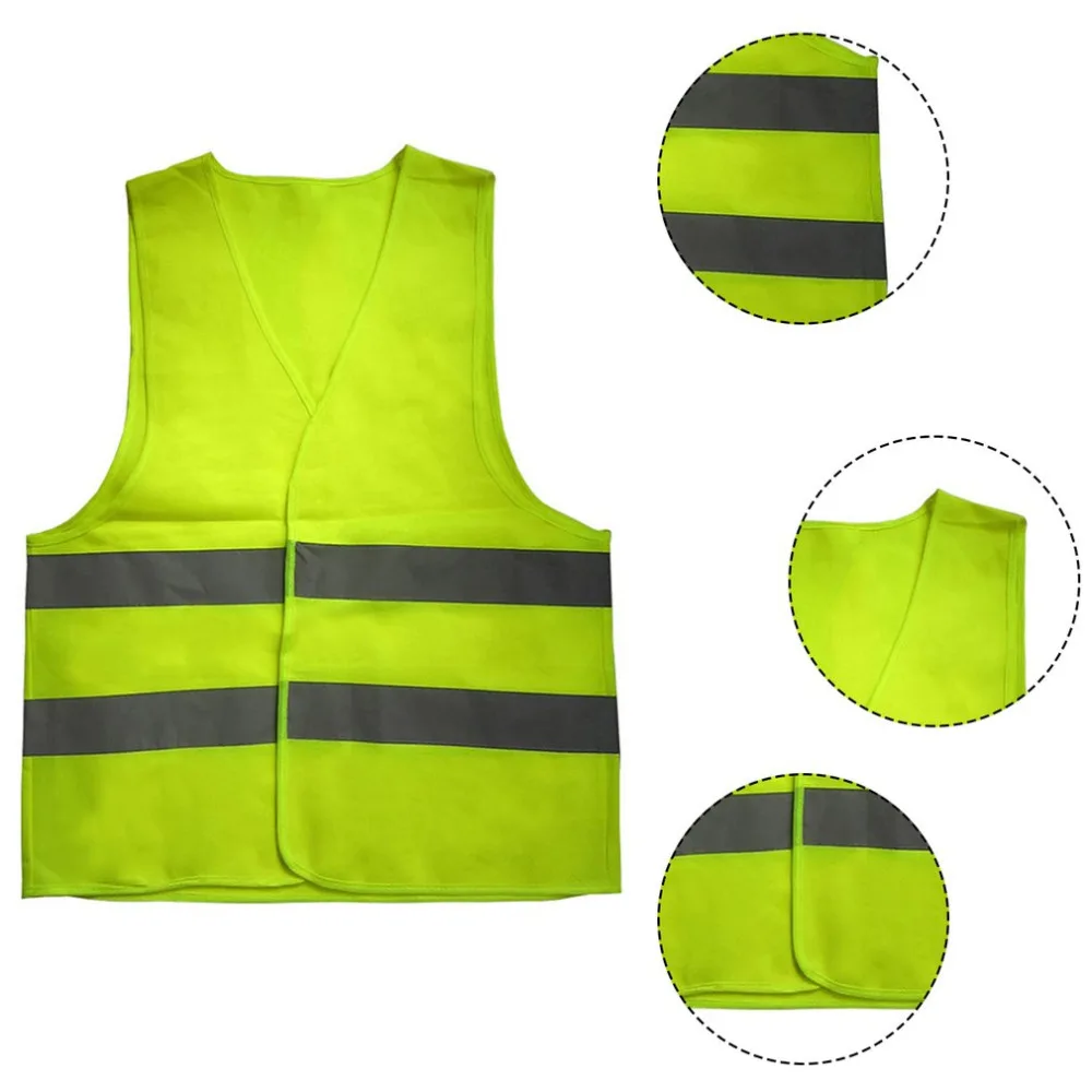 

High Visibility Reflective Fluorescent Vest Outdoor Safety Clothing Running Contest Vest Safe Light-Reflective Ventilate Vest