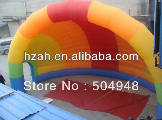 

Colorful Inflatable Shell Model Dome Tent/Inflatable Rainbow Tent