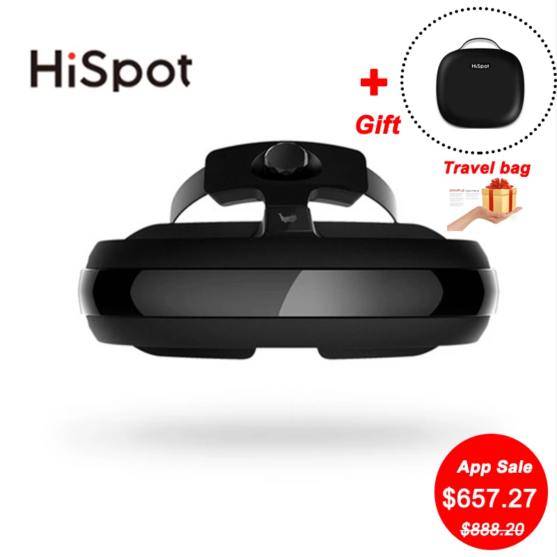 HiSpot H2 3D Очки виртуальной реальности VR очки все в одном 4 K IMAX видео футляр для очков