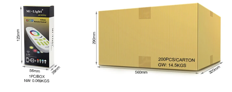 Mi светильник 2,4G 4-Zone FUT095 FUT096 RGB RGBW светодиодный контроллер Кнопка/сенсорный РЧ беспроводной пульт дистанционного управления для Mi светильник светодиодный лампочка лампа полоса светильник