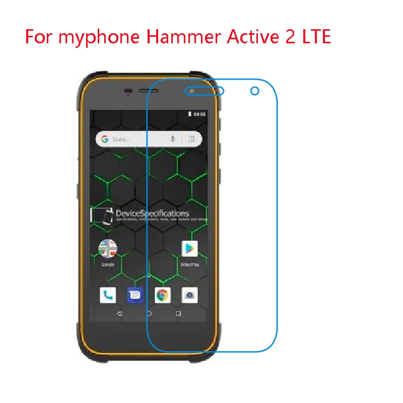 

(3-Pack) 9H flexible glass screen protector For Myphone Hammer Active 3 LTE,axe-lte,m-lte,duosmart,fun,3,3,4,8,funky,halo-x,