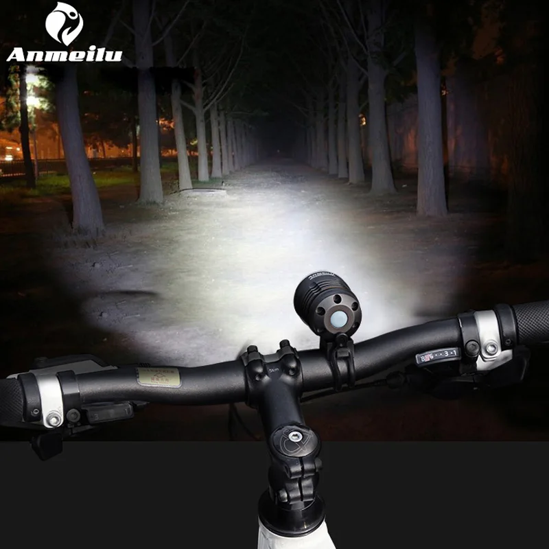 

Anmeilu Bicycle Lights Waterproof Utralight 2017 Bike Front Handlebar Bike Light lamp Lanterna Luces LED Bicicletas Accessories