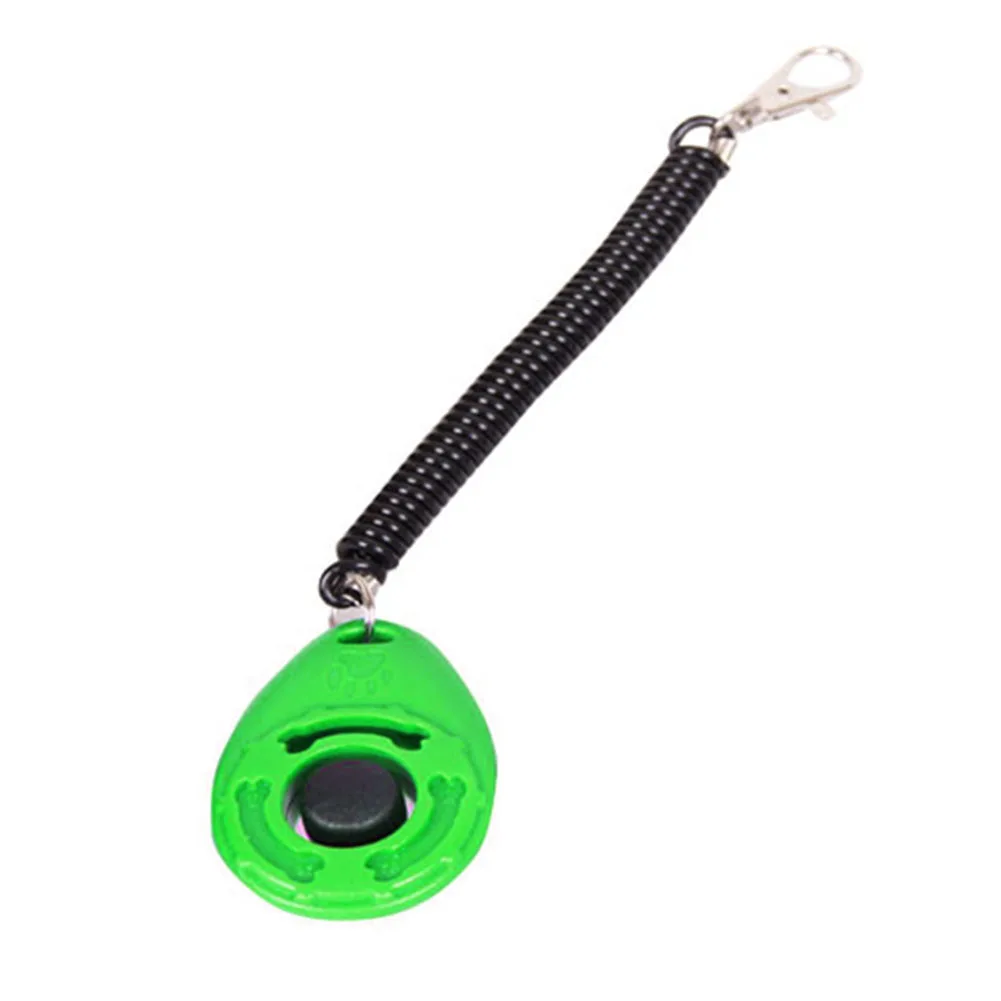 Pet Dog Puppy Training Clicker Click Button Obedience Trainer Aid Wrist Strap |