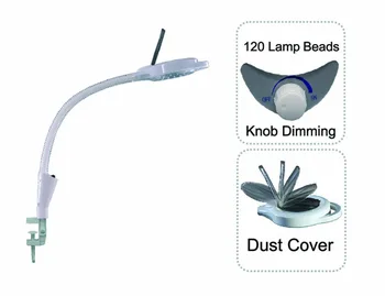 

Led Cold Light Magnifying Lamp 5 Times Magnification Compact Clamp Type For Facial Care Tattoo Or Reading Elitzia ETH3006