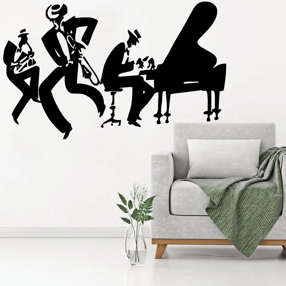 Jazz Evolution Wall Sticker Decal Bedroom Wall Art Saxophone Evolution 