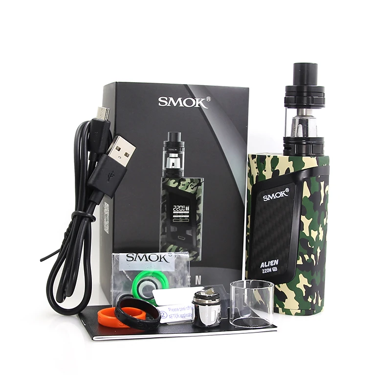 100% Original SMOK Alien 220W Kit Smok Alien TC Box Mod with 3ML TFV8 Baby Tank V8 Baby-T8 V8 Baby-Q2 coil head VS SMOK AL85 Kit 100% Original SMOK Alien 220W Kit Smok Alien TC Box Mod with 3ML TFV8 Baby Tank V8 Baby-T8 V8 Baby-Q2 coil head VS SMOK AL85 Kit