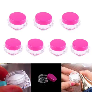 

10Pcs 5ml Eyeshadow Cosmetic Empty Jar Pot Lip Balm Makeup Face Cream Refillable Bottles Bead Storage Container