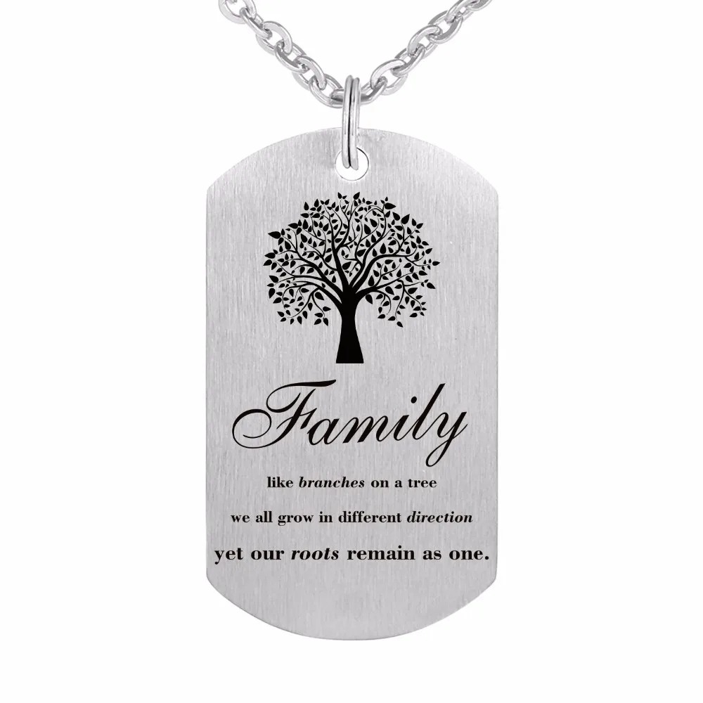 mens family necklace