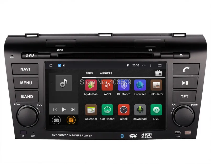 Discount Android 7.1 Car DVD Player for Mazda 3 Mazda3 2004-2009 with GPS Navigation Radio BT SD USB AUX MP3 WIFI Audio Stereo 4Core+2G 0