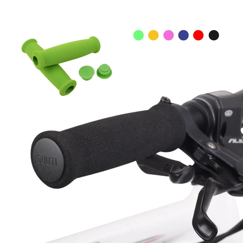 

Sponge Mountain BMX MTB Road Bike Handlebar Sleeve Cover Anti-slip Cycling Bike Grip Cover Foam Bicycle Handlebar Grips+Plug End