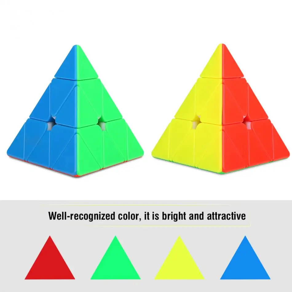 Треугольная классическая профессиональная скоростная пирамида, магические кубики, головоломка, cubo magico, вращающаяся игра, игрушка, развивающий подарок, игрушки для детей