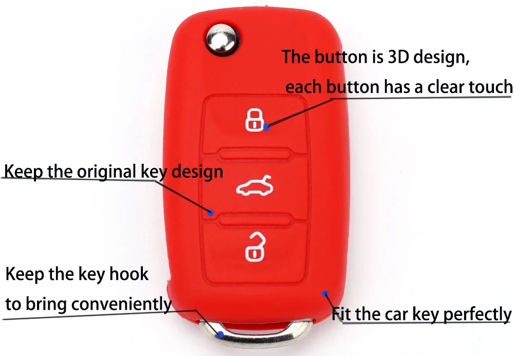 silicone car key case023