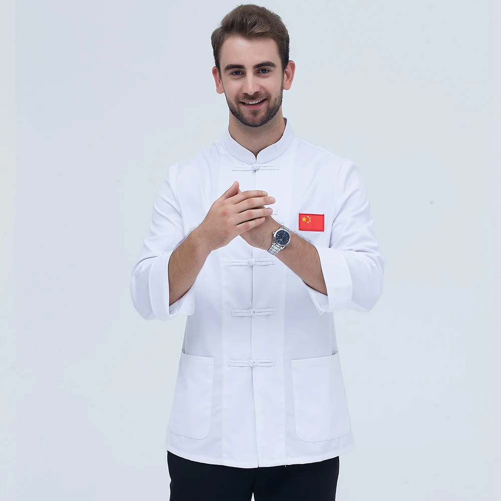 Classical Black and White Cloor Long Sleeve Professional Chefs Uniform
