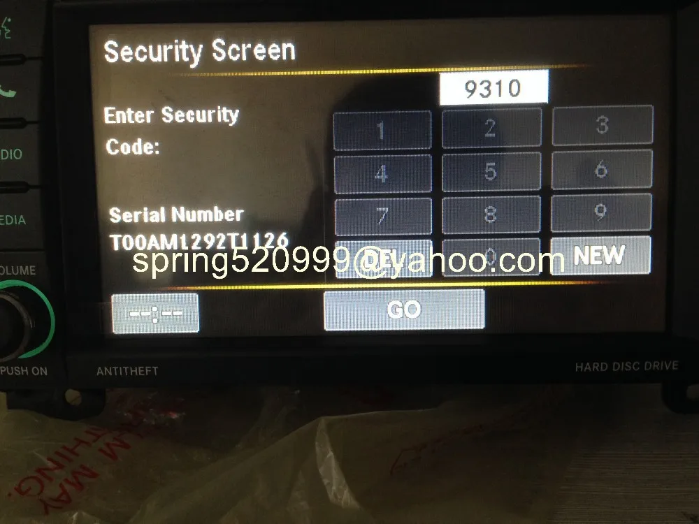 Flash Deal P05091332AC Chrysler Do&dge single DVD audio head unit with decode HDD Hard Disc Drive MP3 AUX Media car radio 6