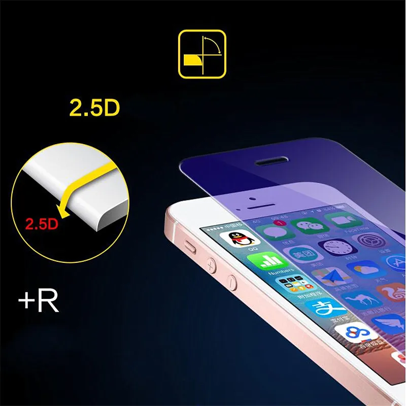RONICAN Gehärtetem Glas Für Apple iphone 5 5c Screen Protector Anti Blau Licht Klar 9 H Glas Schutz