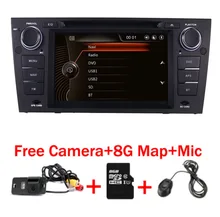 Capacitive 7″Touch Screen car gps navigation for bmw e90 E91 E92 GPS 3G Bluetooth Radio USB SD Steering wheel Free map Camera
