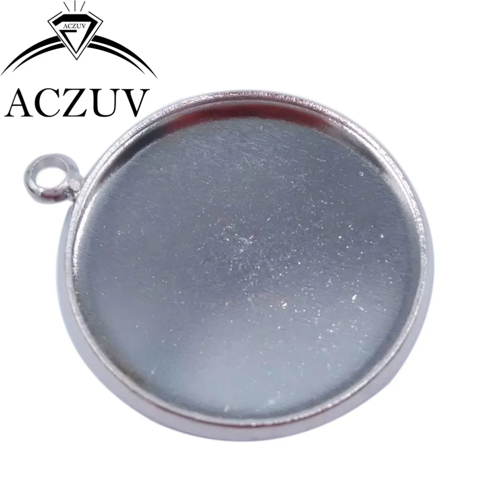 

500pcs Rhodium Plated 10mm 12mm 14mm 16mm 18mm 20mm 25mm Round Bezel Pendant Blanks Glass Cabochon Base Jewelry Setting BPPK007