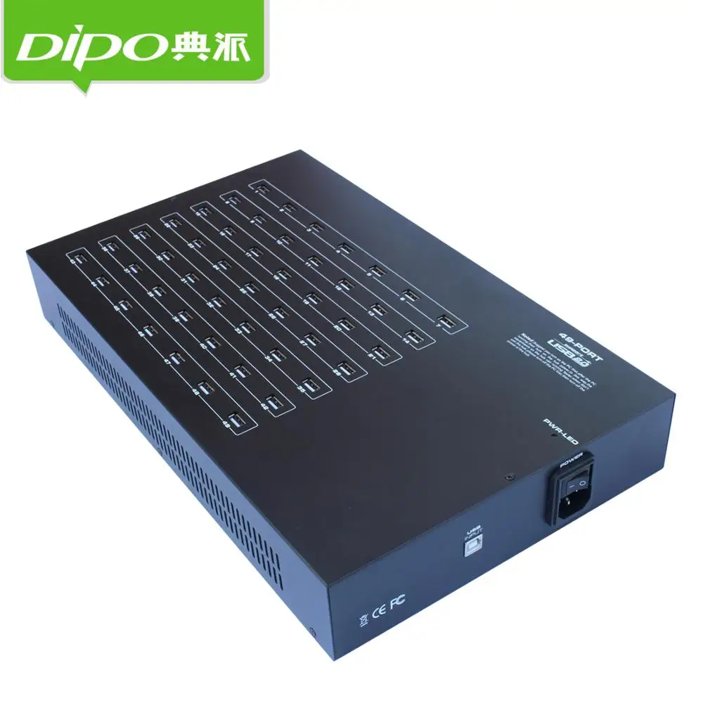DIPO 49 port USB usb Mobilní cloud point skupina řídicí systém usb hub 49 porty pro bitcoin 5v 40a napájecí adaptér uvnitř