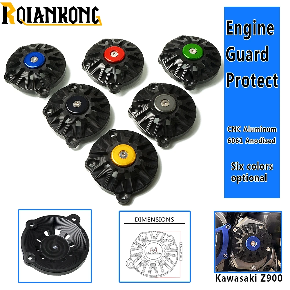For Kawasaki Z900  Z 900 2017 2018 Motorcycle Engine Stator CNC Aluminum Engine Protective Cover Guard Protectors