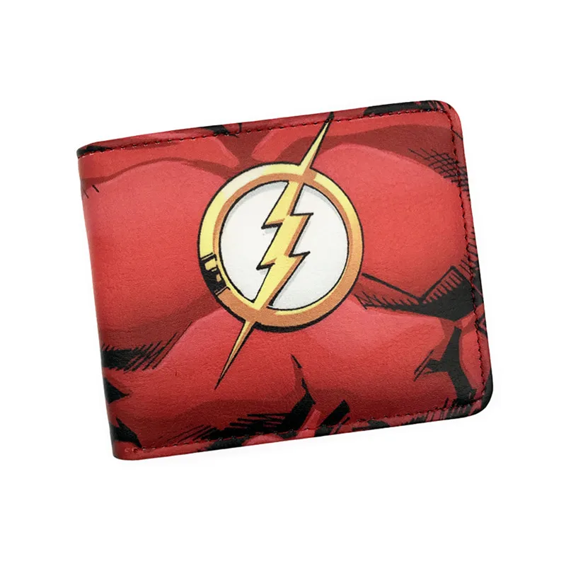 

Wallet Comics Superman Flash Arrow And Woder Woman Short Wallets With Card Holder Photo Holder Purse Cartoon Wallet