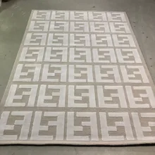 1500x2000 мм Высокое качество Мода Новая Зеландия шерсть шелк двойной FF Серебряный Серый ковер, 3D видный FF эффект ковер, M01+ N12