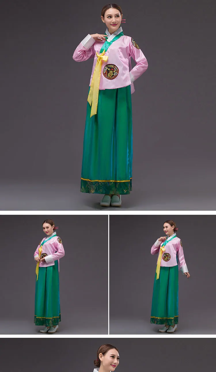 Для женщин Азии одежда Корейский Традиционный придворные дамы этнические танцевальные шоу костюм корейский национальный костюм