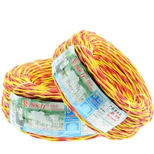 Цветок линия GB чистой меди RVS двойной витой лампа линии огня линии PE огнестойкий электрические провода двойной 1