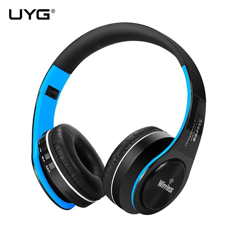 UYG Беспроводная bluetooth гарнитура стерео наушники с микрофоном Поддержка aux TF карта