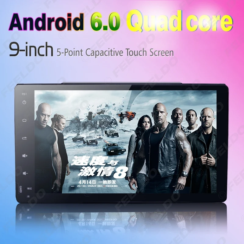 Sale FEELDO 9 inch  Android 6.0 Quad Core Car GPS Bluetooth Navi Radio USB Media Player For Toyota Corolla (2017~)/Harrier (2017~) 19