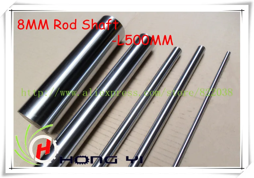 

4pcs 8mm - L500mm chrome plated Cylinder Linear Rail Round Rod Shaft Linear Motion Shaft for CNC XYZ