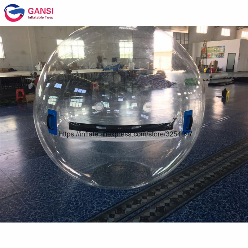 1.0mm PVC transparent inflatable walk on water ball,clear inflatable water walking ball for kids
