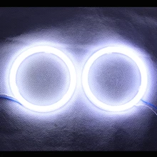 Ангельские глазки COB светильник светодиодный DRL с крышкой для автомобиля головной светильник s мотоцикл светодиодный светильник-2 шт(белый цвет