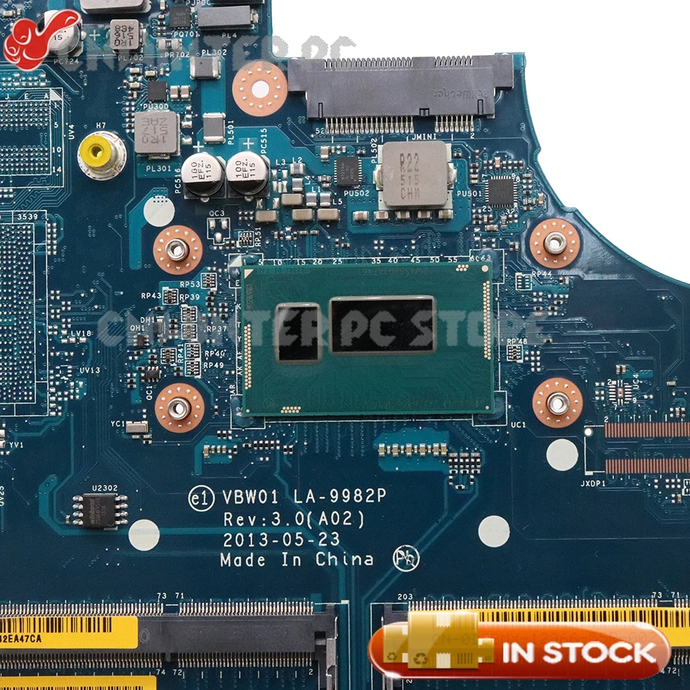 100/% NEW Dell Inspiron 15R 5537 3537 Intel 2955U Motherboard CN-0D28MX LA-9982P