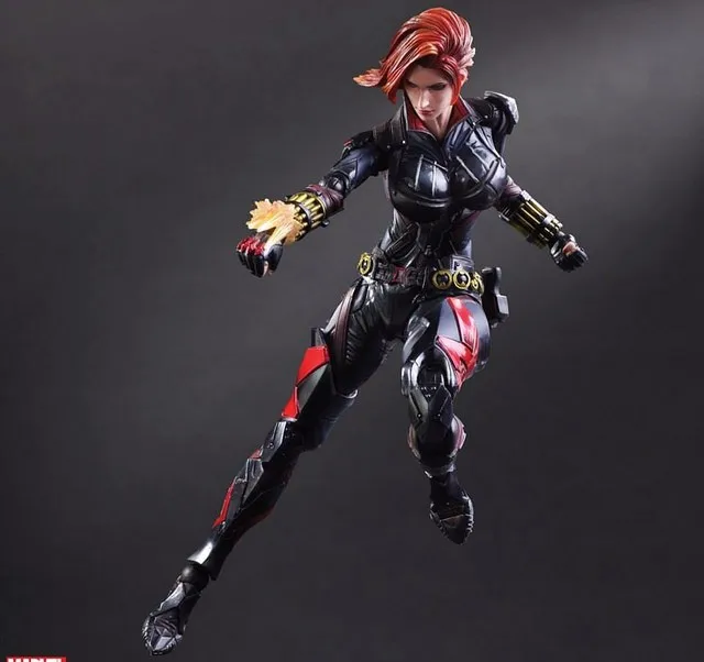 Играйте в искусство Kai Black Widow Super Hero Наташа Романова PA 27 см ПВХ фигурка кукла игрушки Детский подарок Brinquedos