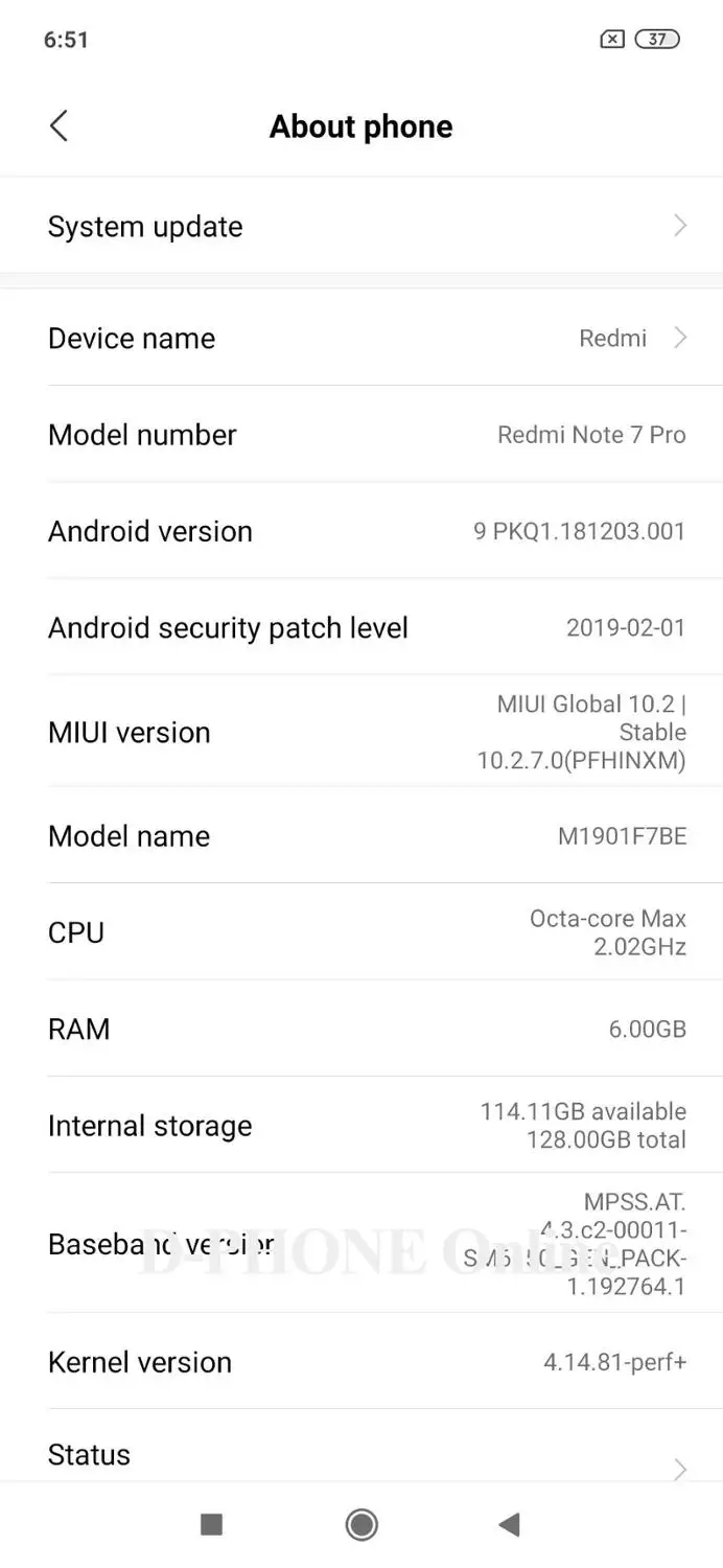 Официальный процессор Xiaomi Redmi Note 7 Pro 6 ГБ ОЗУ 128 Гб ПЗУ Восьмиядерный процессор 48MP IMX586 камера 4000 мАч смартфон