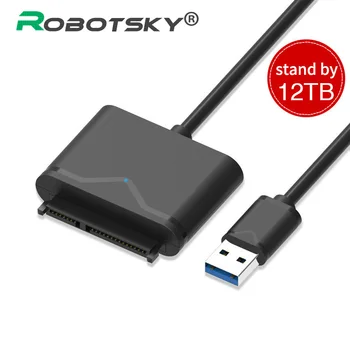 

USB 3.0 to SATA Cable 2.5inch HDD / SDD Hard Drive Adapter Cable Converter For 2.5" Laptop HDD SSD